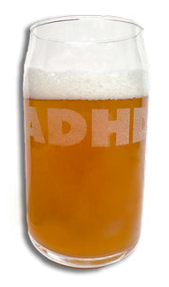 Laser Etched Beer Can Glass