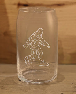 Laser Etched Beer Can Glass
