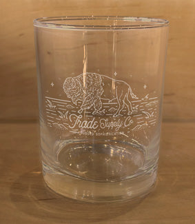 Laser Etched Rocks Glass