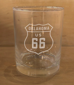 Laser Etched Rocks Glass