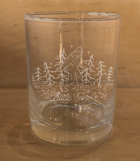 Laser Etched Rocks Glass