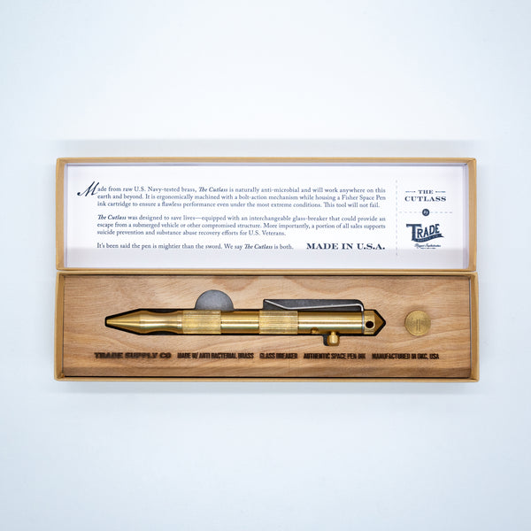 The Cutlass - Brass Bolt Action Pen